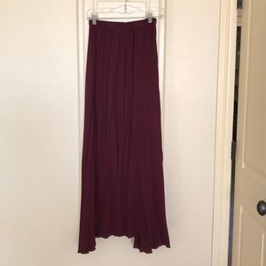 Gorgeous burgundy maxi skirt